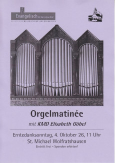 Plakat Orgelmatinée