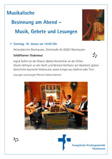 Plakat Schäftlarner Stubnmusi